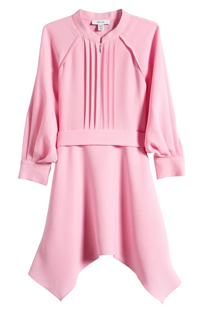 Reiss Kids' Erica Jr. Long Sleeve Asymmetric Dress Pink at Nordstrom, Y