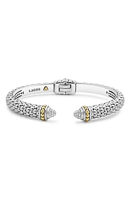 LAGOS Diamond Hinge Cuff in Silver at Nordstrom