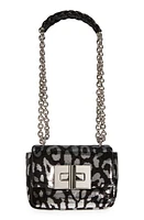 TOM FORD Mini Natalia Leopard Sequin Shoulder Bag in 7Ng01 Black/Silver/Black at Nordstrom