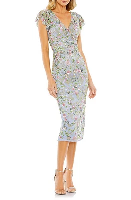 Mac Duggal Beaded Floral Sheath Dress Multi at Nordstrom,