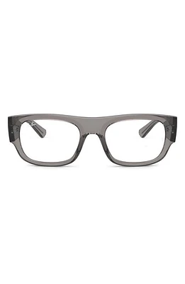 Ray-Ban Kristin 54mm Rectangular Optical Glasses in Transparent Grey at Nordstrom