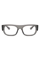 Ray-Ban Kristin 54mm Rectangular Optical Glasses in Transparent Grey at Nordstrom