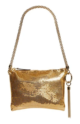 Jimmy Choo Mini Callie Metallic Mesh Clutch in Gold at Nordstrom