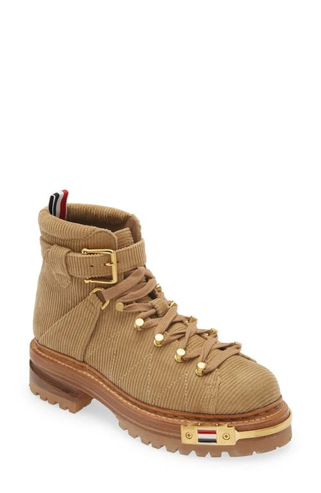 Thom Browne Corduroy Hiking Boot Khaki at Nordstrom,