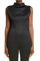 Pleats Please Issey Miyake Pleated Funnel Neck Top at Nordstrom,