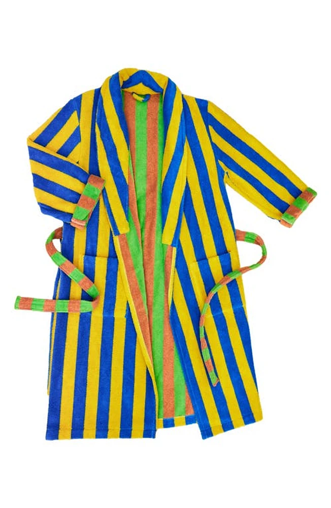 Dusen Dusen Reef Stripe Terry Robe at Nordstrom