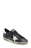 Golden Goose Super-Star Low Top Sneaker in Black/White at Nordstrom, Size 5Us