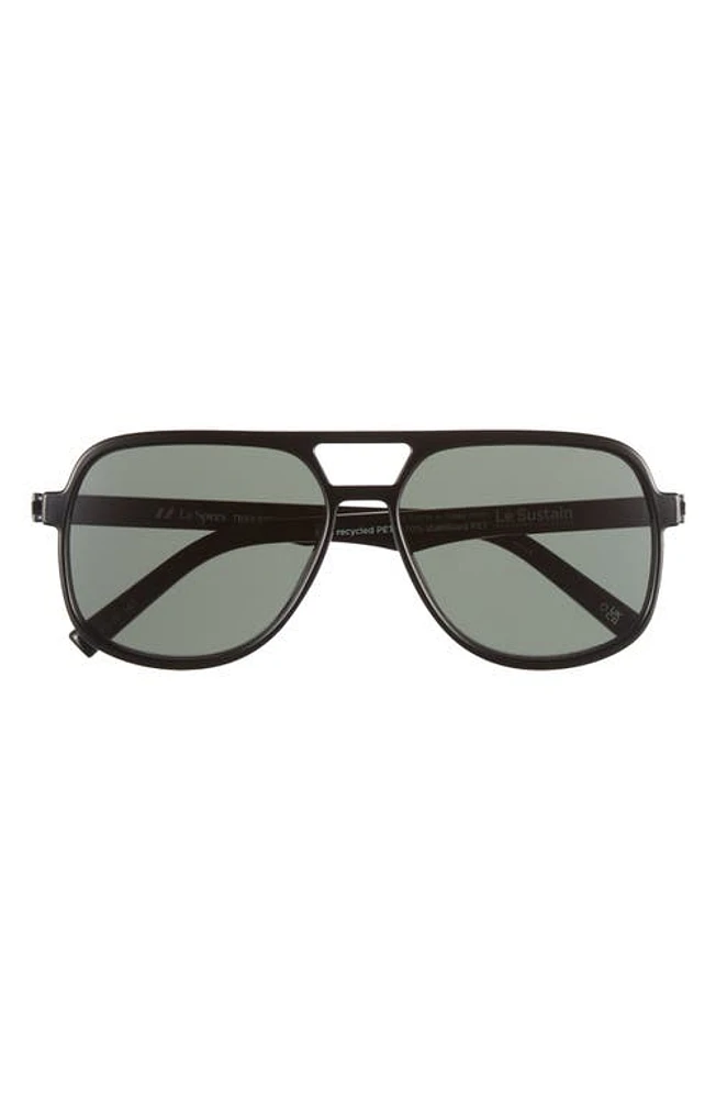 Le Specs Trailbreaker 57mm Aviator Sunglasses in at Nordstrom