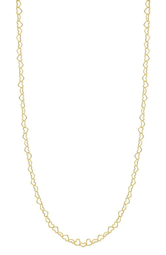 Bony Levy Kiera 14K Gold Heart Chain Necklace in 14K Yellow Gold at Nordstrom, Size 18