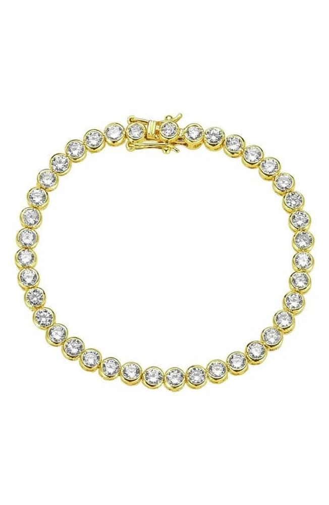 Melinda Maria Baroness Tennis Bracelet in Gold/white Diamondettes at Nordstrom