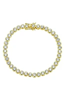 Melinda Maria Baroness Tennis Bracelet in Gold/white Diamondettes at Nordstrom