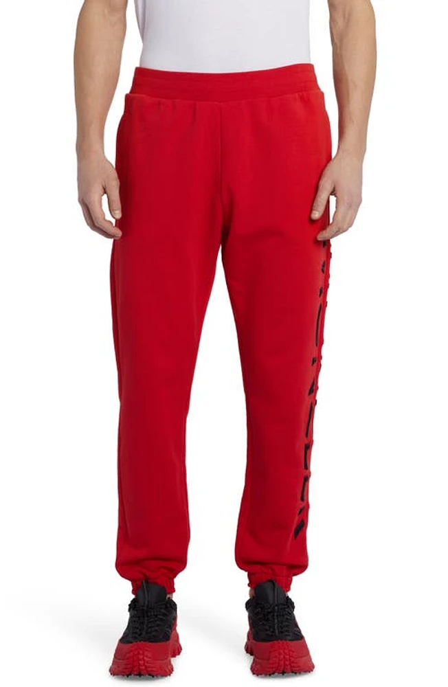 Moncler Men's Embroidered Strike Out Cotton Sweatpants at Nordstrom,