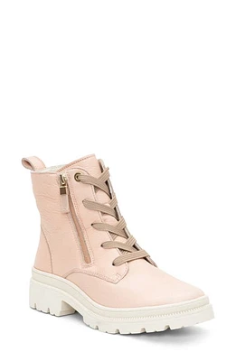 ara Waterproof Lace-Up Boot Nude at Nordstrom,