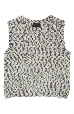 Puppets and Puppets Sea Moss Sweater Tank in Mint/Purple at Nordstrom, Size Medium