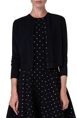 Akris punto Boxy Cardigan Black at Nordstrom,