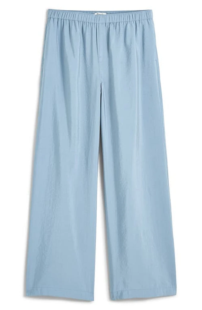 Madewell Softdrape Wide Leg Pants Stonewash Blue at Nordstrom,