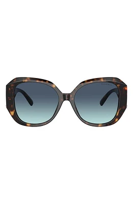 Tiffany & Co. 55mm Gradient Square Sunglasses in Brown/Blue Gradient at Nordstrom