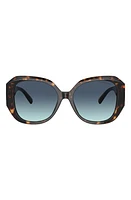 Tiffany & Co. 55mm Gradient Square Sunglasses in Brown/Blue Gradient at Nordstrom