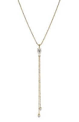 Nadri Cubic Zirconia Pear Drop Y-Necklace in Gold at Nordstrom