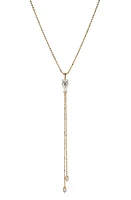 Nadri Cubic Zirconia Pear Drop Y-Necklace in Gold at Nordstrom