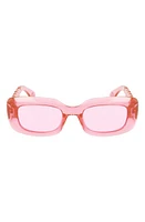 Lanvin Babe 50mm Rectangular Sunglasses in Pink at Nordstrom