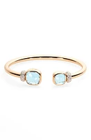 Pomellato Nudo Blue Topaz & Diamond Cuff in Sky Blue Topaz at Nordstrom, Size Medium