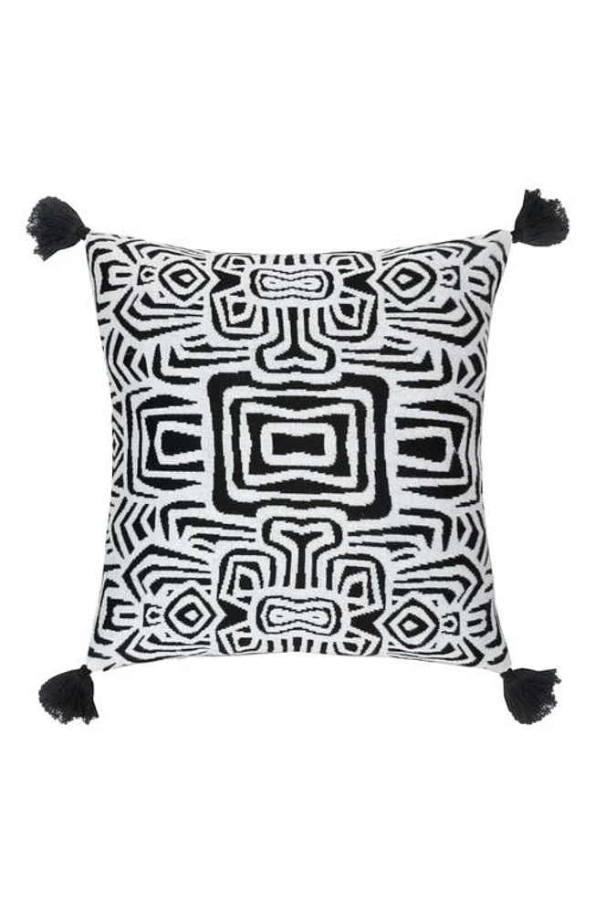 Rochelle Porter Oga Cotton Accent Pillow in Black/White at Nordstrom, Size 20X20