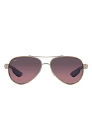 Costa Del Mar Loreto 56mm Gradient Pilot Sunglasses in Rose at Nordstrom