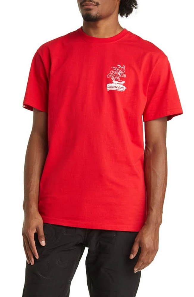 ICECREAM Since 2003 Cotton Graphic T-Shirt True Red at Nordstrom,