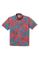 Reyn Spooner 50th State Flower Short Sleeve Button-Down Shirt in Red at Nordstrom, Size Small