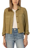 KUT from the Kloth Zinnia Patch Pocket Jacket Limeade at Nordstrom,