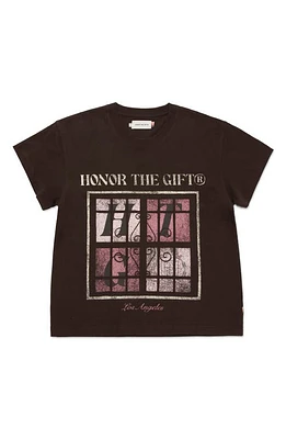 HONOR THE GIFT Logo Window Cotton Graphic T-Shirt in Black at Nordstrom, Size Small