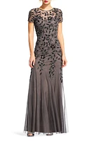 Adrianna Papell Floral Beaded Gown at Nordstrom,