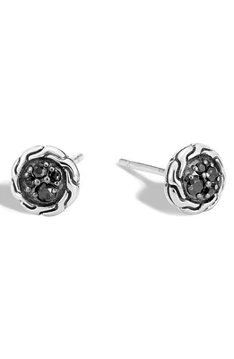 John Hardy Pavé Stud Earrings in Black at Nordstrom