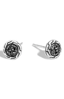 John Hardy Pavé Stud Earrings in Black at Nordstrom