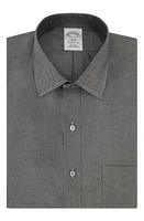 Brooks Brothers Herringbone Non-Iron Regent Fit Dress Shirt Hbsolidblk at Nordstrom, 15.5 