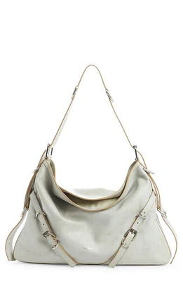 Givenchy Medium Voyou Suede Hobo in Ivory at Nordstrom