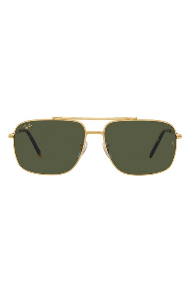 Ray-Ban 62mm Pillow Sunglasses in Yellow Gold at Nordstrom