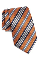 Nordstrom Stripe Silk Tie in Orange at Nordstrom