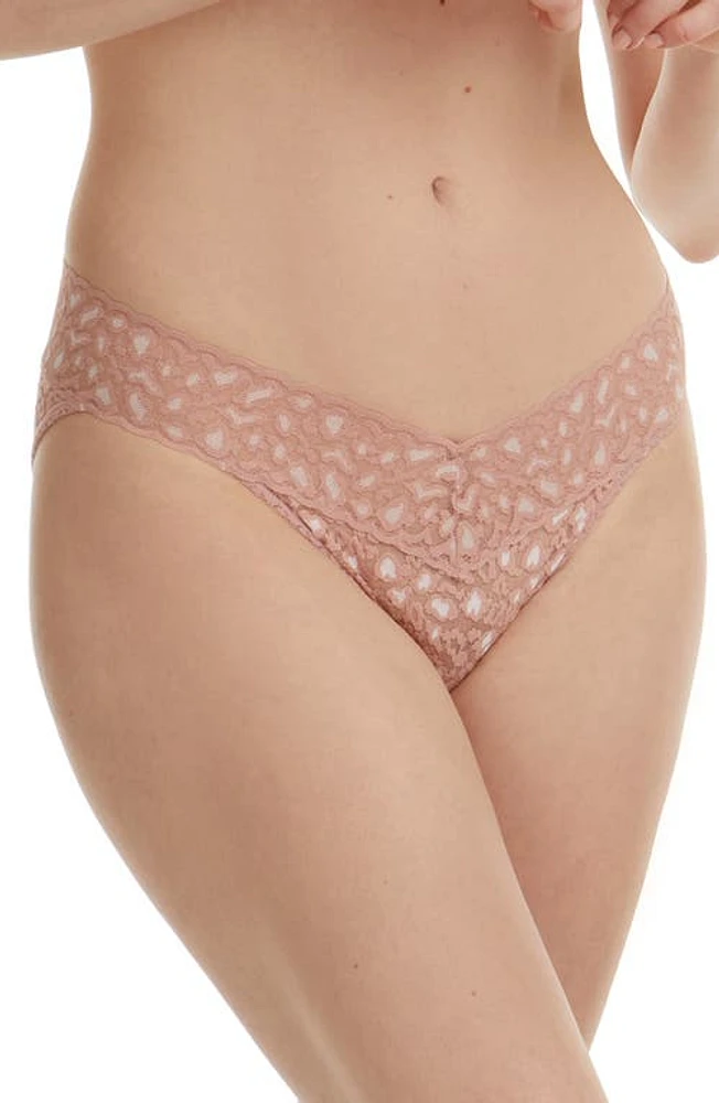 Hanky Panky X-Dye Leopard Print Lace Vikini at Nordstrom,