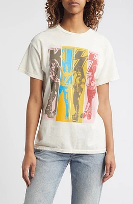 Vinyl Icons KISS Boxes Oversize Cotton Graphic T-Shirt Natural at Nordstrom,