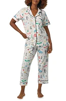 BedHead Pajamas Print Stretch Organic Cotton Jersey Crop at Nordstrom,