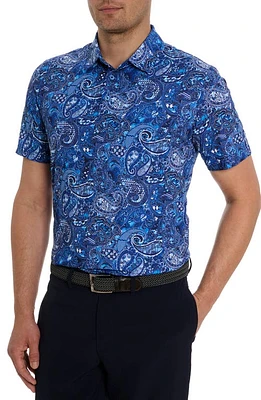 Robert Graham Golden Paisley Performance Golf Polo at Nordstrom,