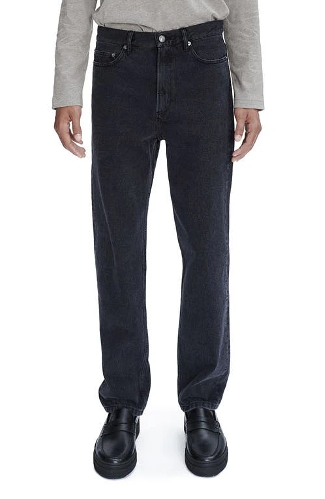 A. P.C. Martin Vintage Cut Straight Leg Jeans Noir Delave at Nordstrom,