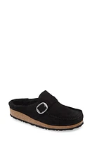 Birkenstock Buckley Genuine Shearling Mule Black at Nordstrom,