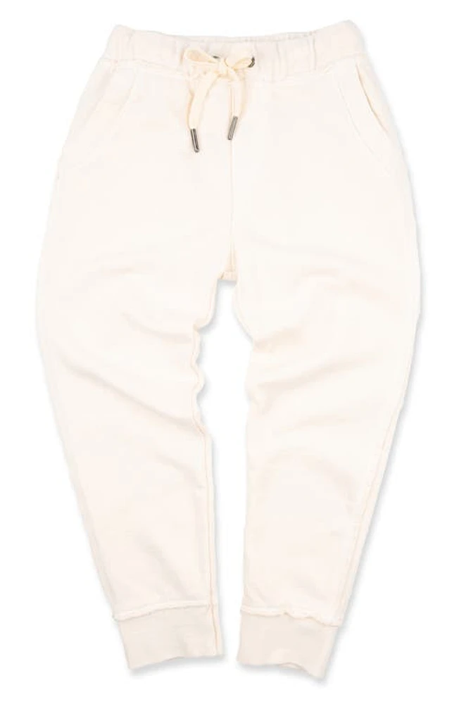 Miki Miette Kids' Ziggy Cotton Blend Joggers Cream at Nordstrom,