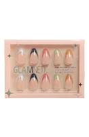 GLAMNETIC Short Almond Press-On Nails Set in Very Berry at Nordstrom