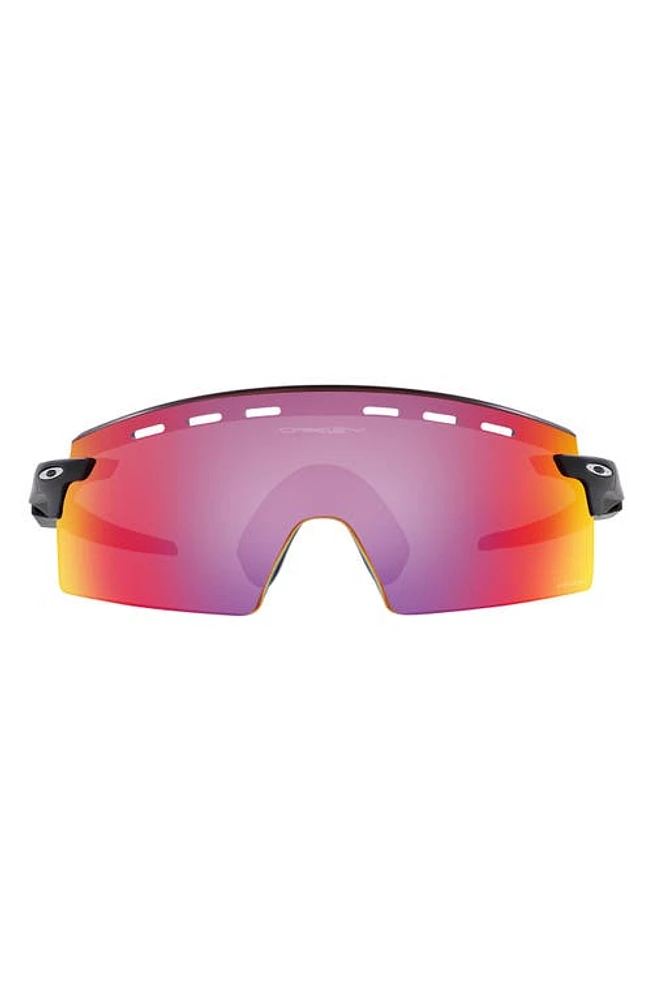 Oakley Encoder Strike Vented 136mm Prizm Rimless Wrap Shield Sunglasses in Black Grey at Nordstrom