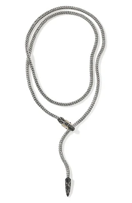 John Hardy Naga Y-Necklace in Black at Nordstrom, Size 36