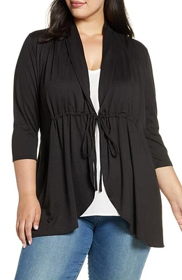 Kiyonna Sunset Stroll Cardigan Black Noir at Nordstrom,